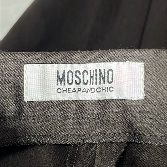 MOSCHINO Women’s Chocolate Brown Trouser Size 10 - Picture 6 of 9